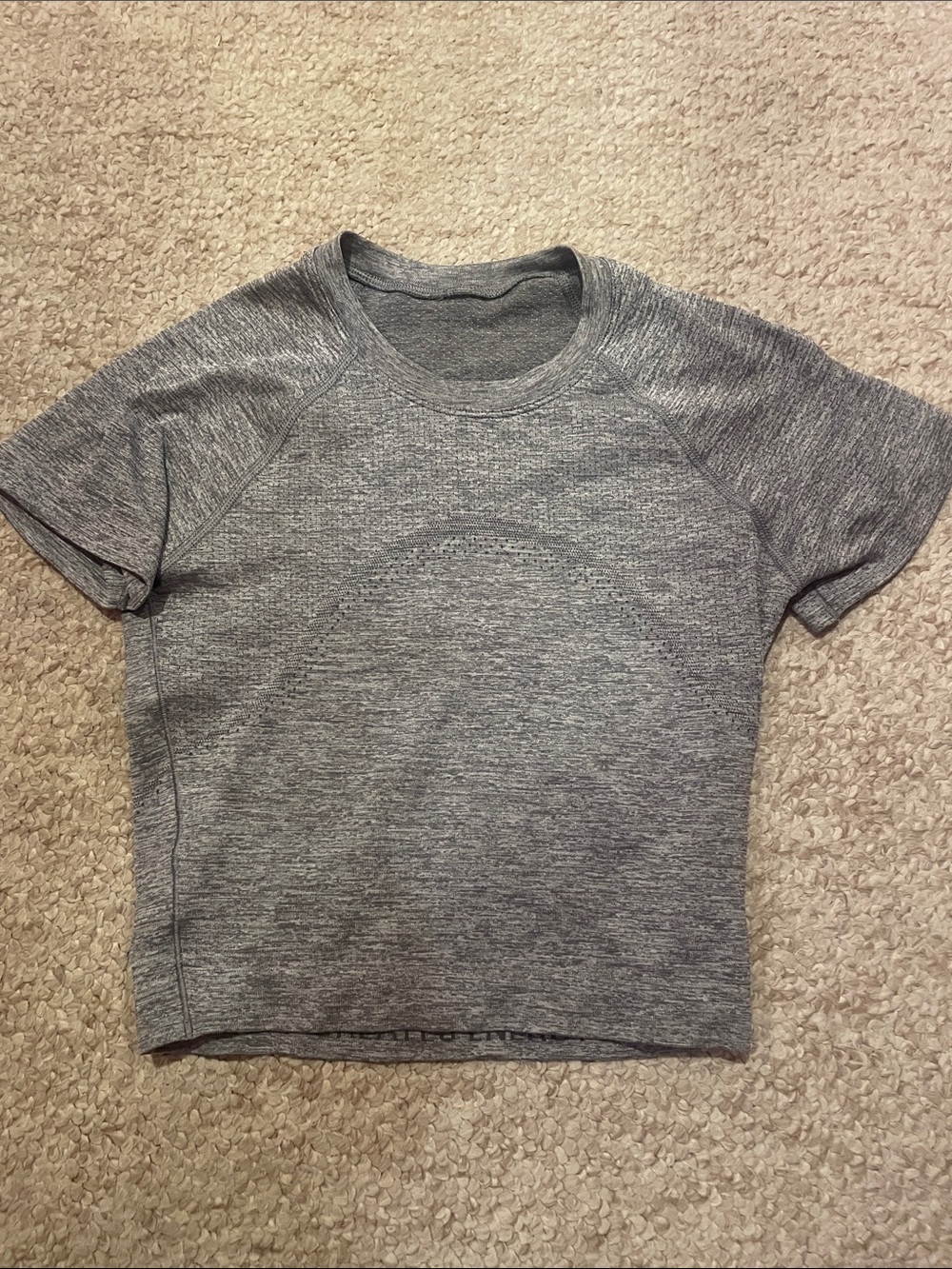 Lululemon Women's Grey Short-Sleeve Active Tee